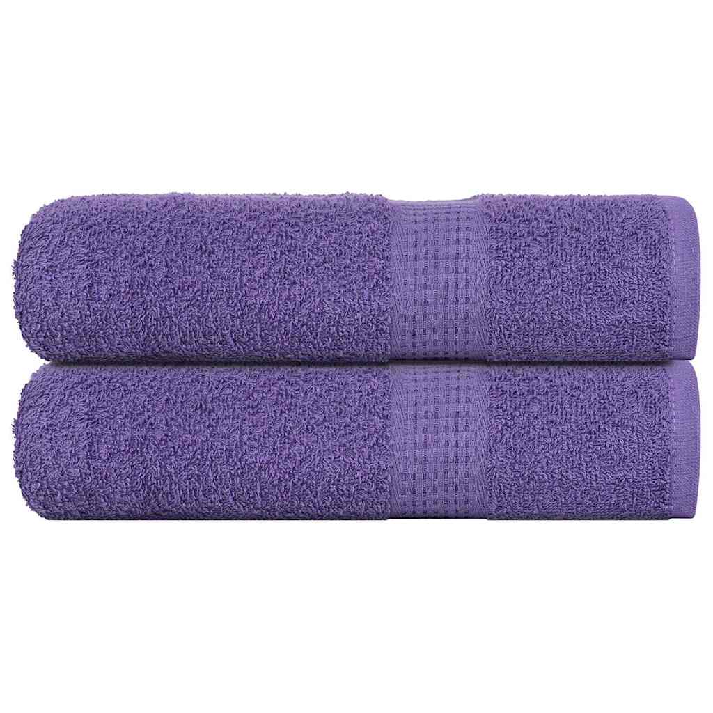 Vidaxx Handtücher 2 Stück 50x100 cm 360 g m² 100 % Baumwolle lila