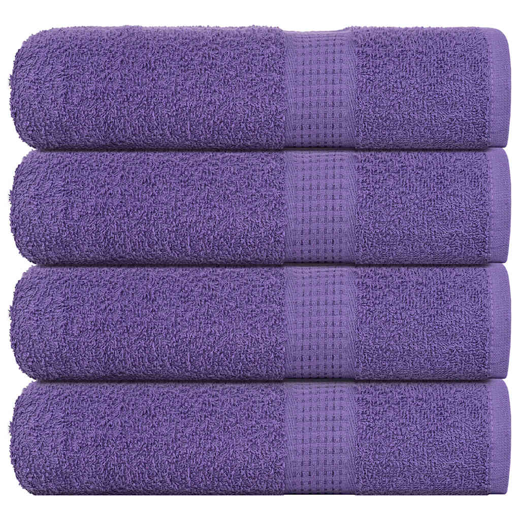 Vidaxx Handtücher 4 Stück 50x100 cm 360 g m² 100 % Baumwolle lila