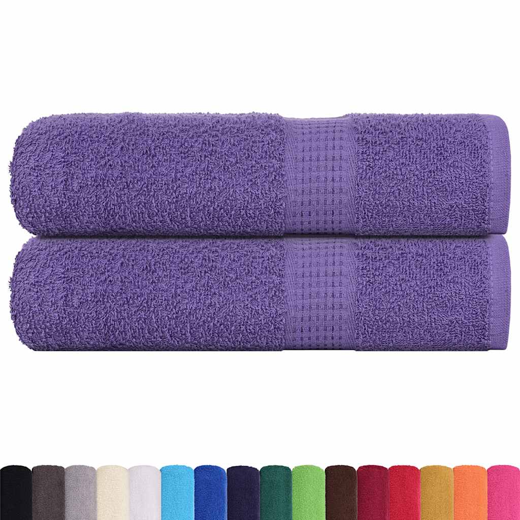 Vidaxx Badetücher 2 Stk. 100x150 cm 360 g m² 100 % Baumwolle Lila