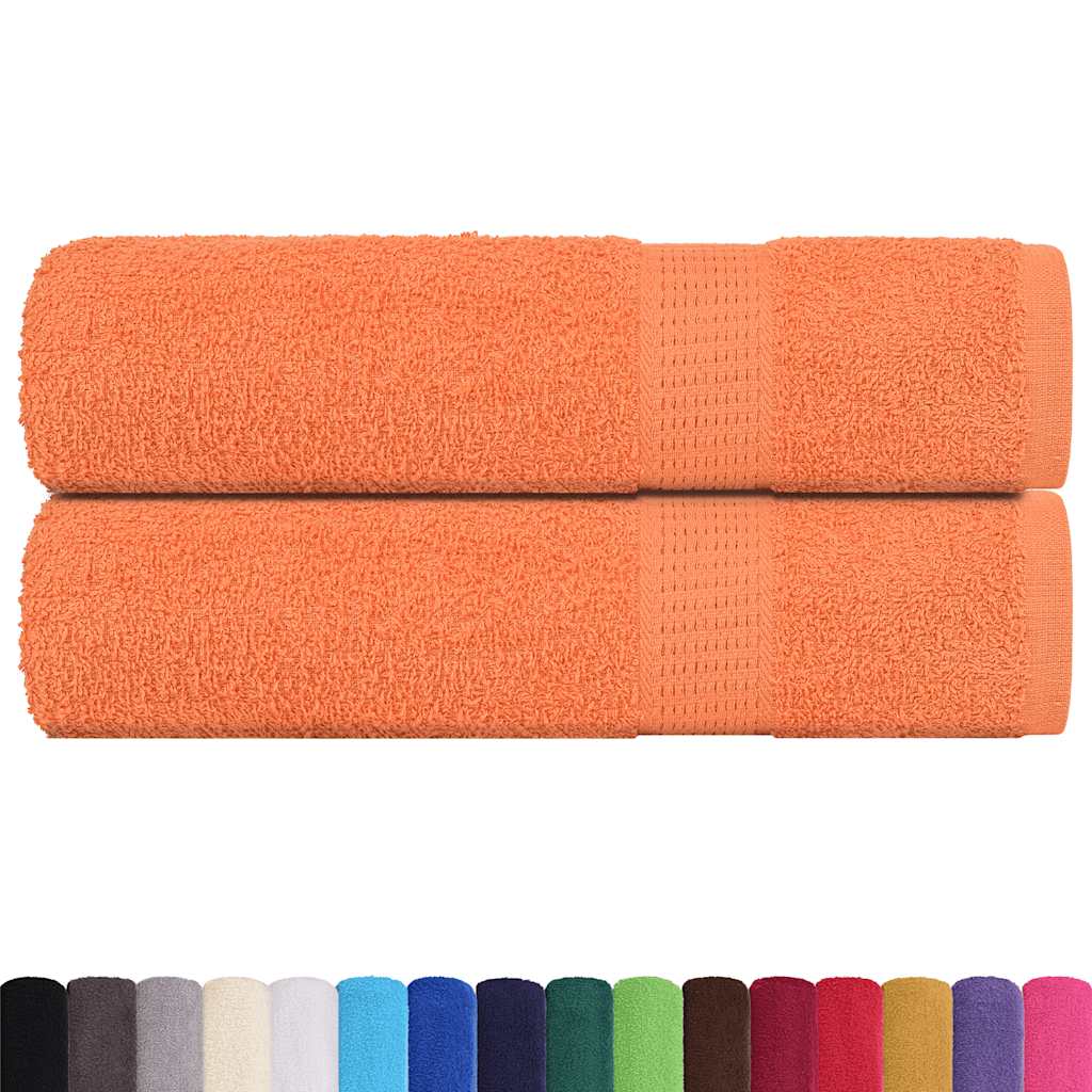 Vidaxx Handtücher 2 Stück 50x100 cm 360 g m² 100 % Baumwolle orange