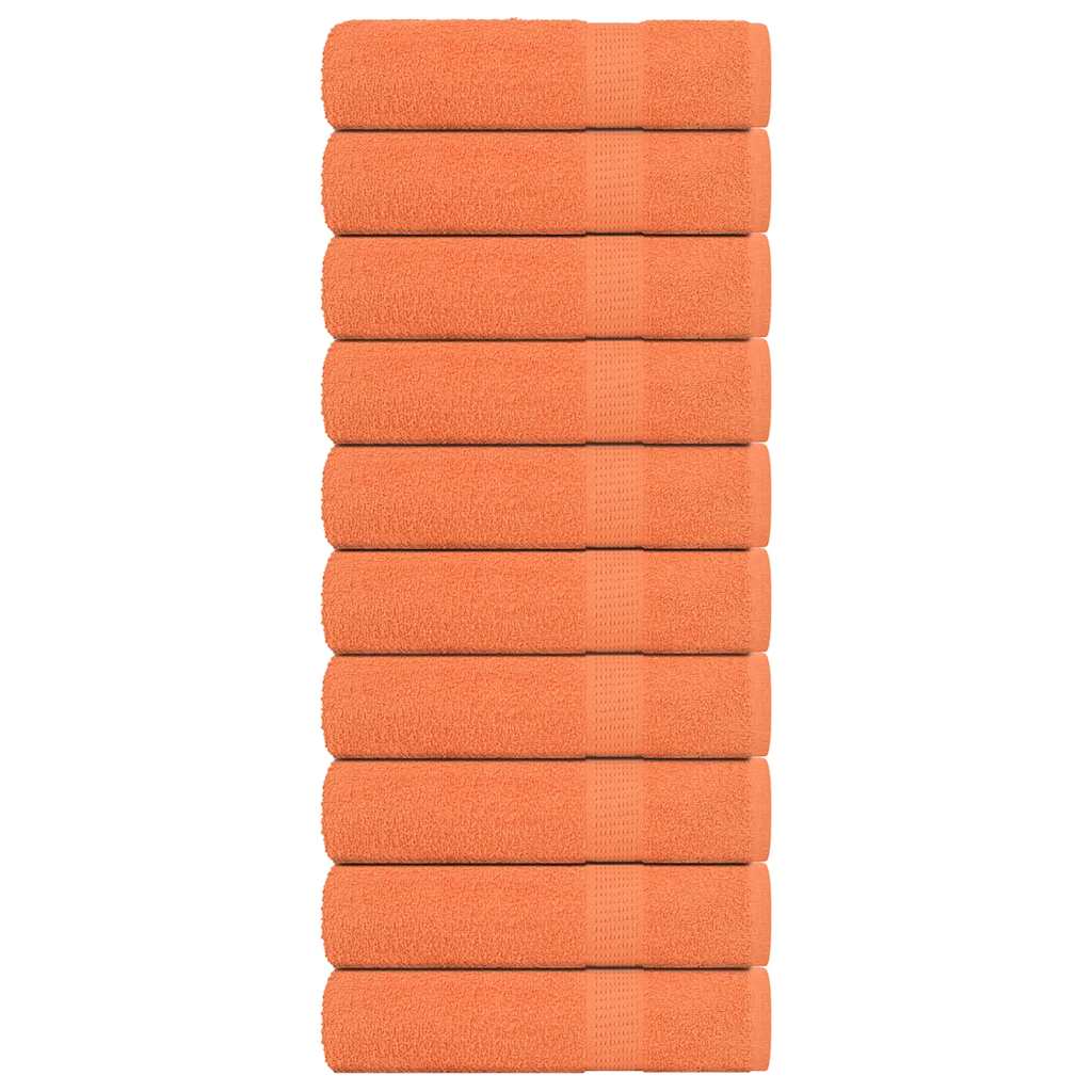 Vidaxx Handtücher 10 Stück 50x100 cm 360 g m² 100 % Baumwolle orange