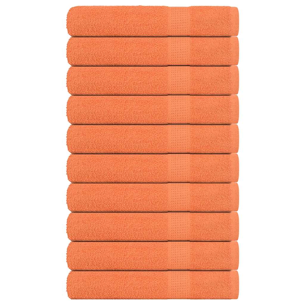 Vidaxx Saunatücher 10 Stück 80x200 cm 360 g m² 100 % Baumwolle Orange