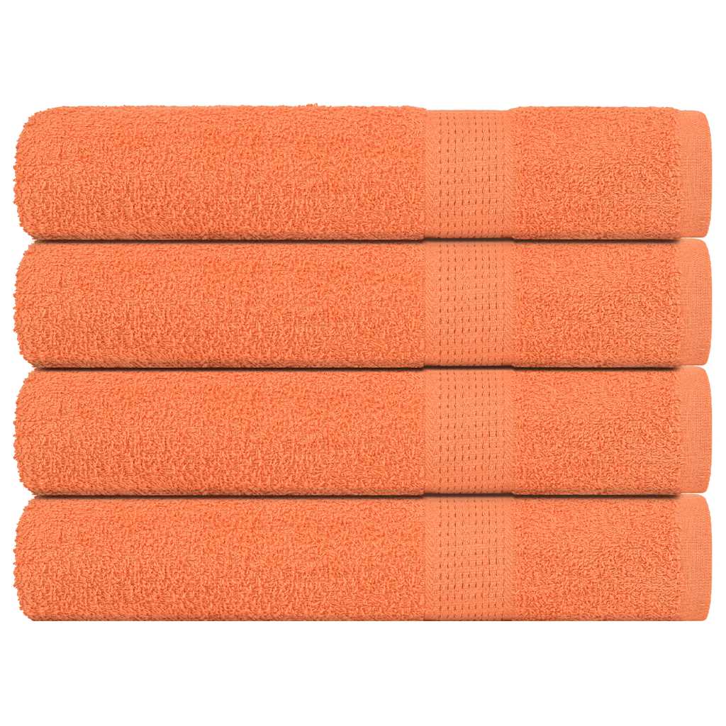 Vidaxx Handtücher 4 Stück 100x200 cm 360 g m² 100 % Baumwolle orange