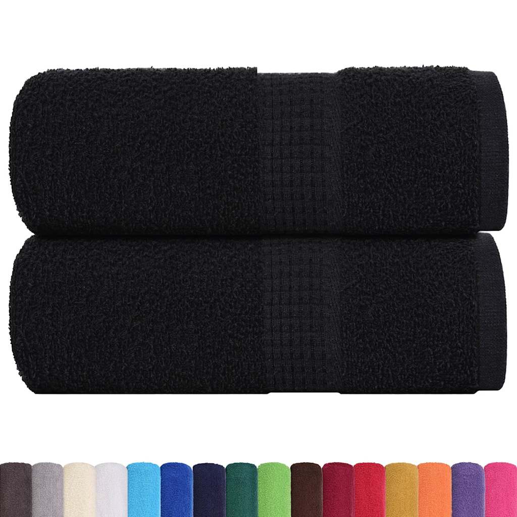 Vidaxx Waschlappen 2 Stück Frogn Black 30x30 cm 100 % Baumwolle
