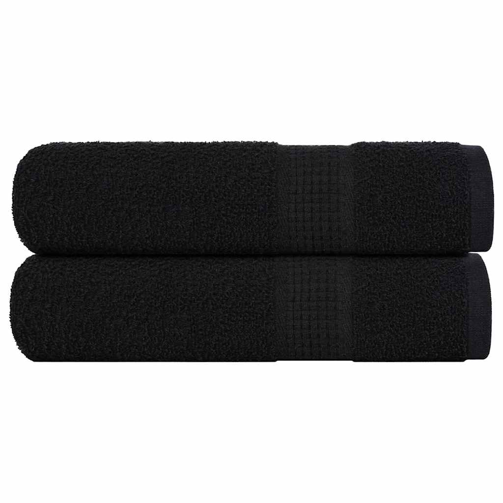 Vidaxx Duschtücher 2 Stück 70x140 cm 360 g m² 100 % Baumwolle schwarz