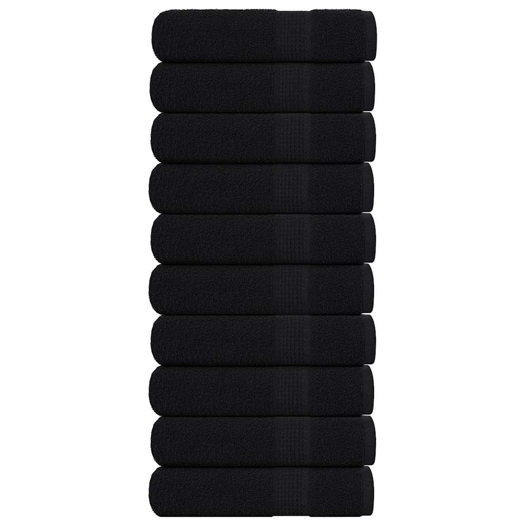 Vidaxx Badetücher 10 Stück 100x150 cm 360 g m² 100 % Baumwolle schwarz