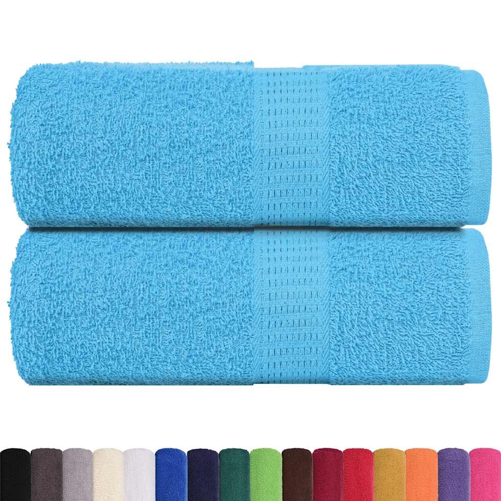 Vidaxx Gästehandtücher 2 Stk. 30x50 cm 360 g m² 100 % Baumwolle Türkis