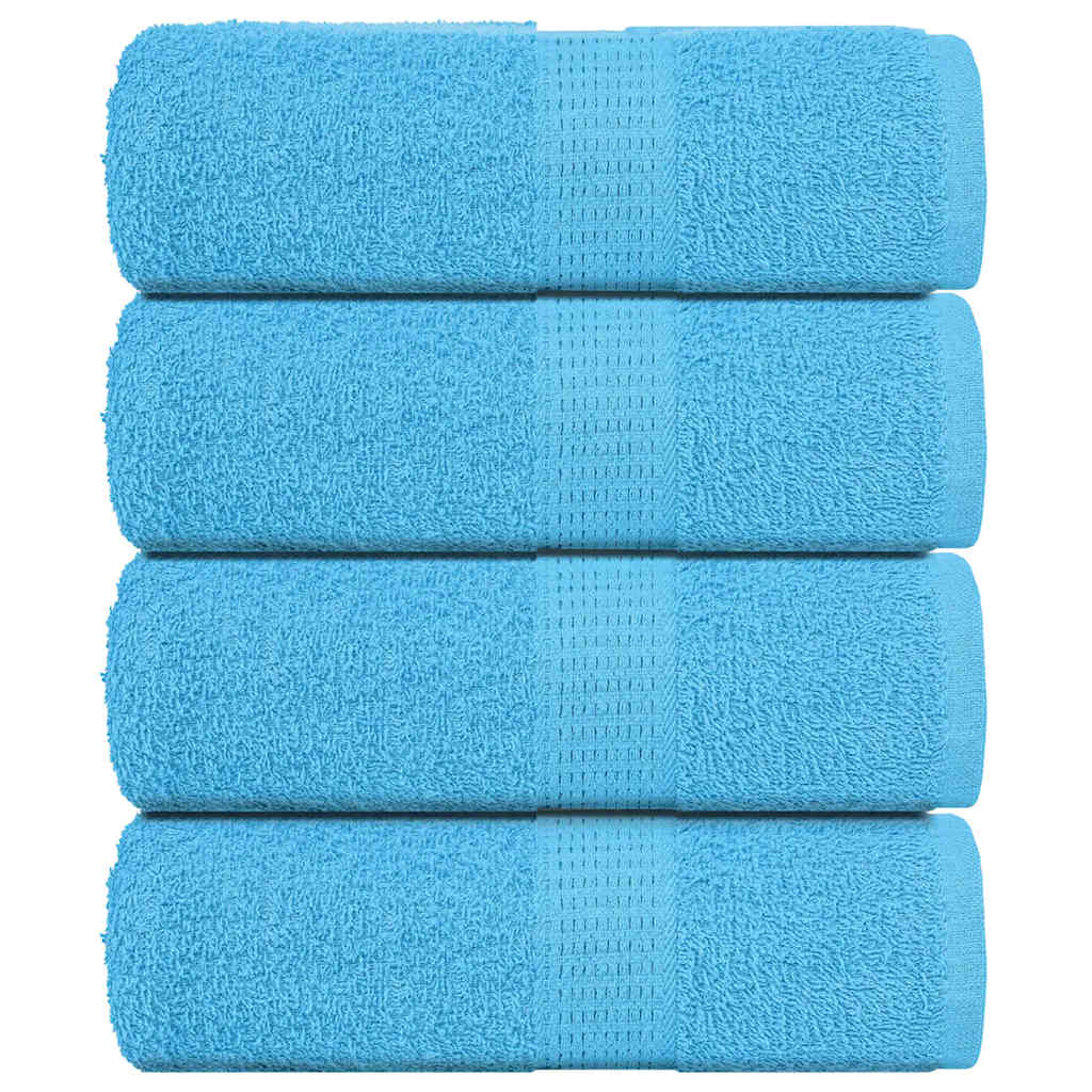 VidaXL Gästehandtücher 4 Stk. 30x50 cm 360 g m² 100 % Baumwolle Türkis