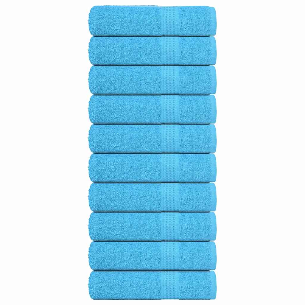 VidaXL Badetücher 10 Stück 100x150 cm 360 g m² 100 % Baumwolle Türkis