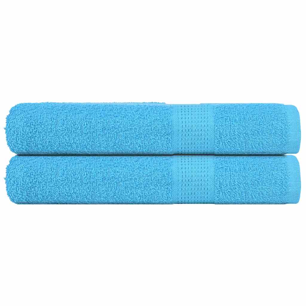 Vidaxx Saunatücher 2 Stk. 80x200 cm 360 g m² 100 % Baumwolle Türkis