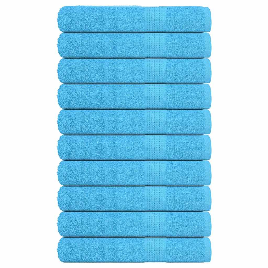 Vidaxx Saunatücher 10 Stück 80x200 cm 360 g m² 100 % Baumwolle Türkis