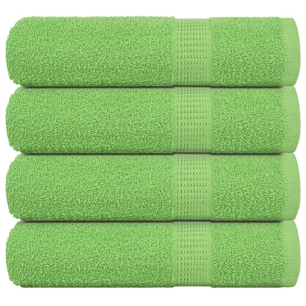 Vidaxx Badetücher 4 Stück 100x150 cm 360 g m² 100 % Baumwolle apfelgrün