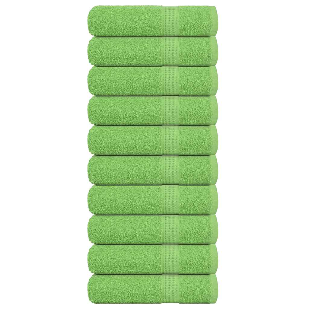 Vidaxx Badetücher 10 Stück 100x150 cm 360 g m² 100 % Baumwolle apfelgrün