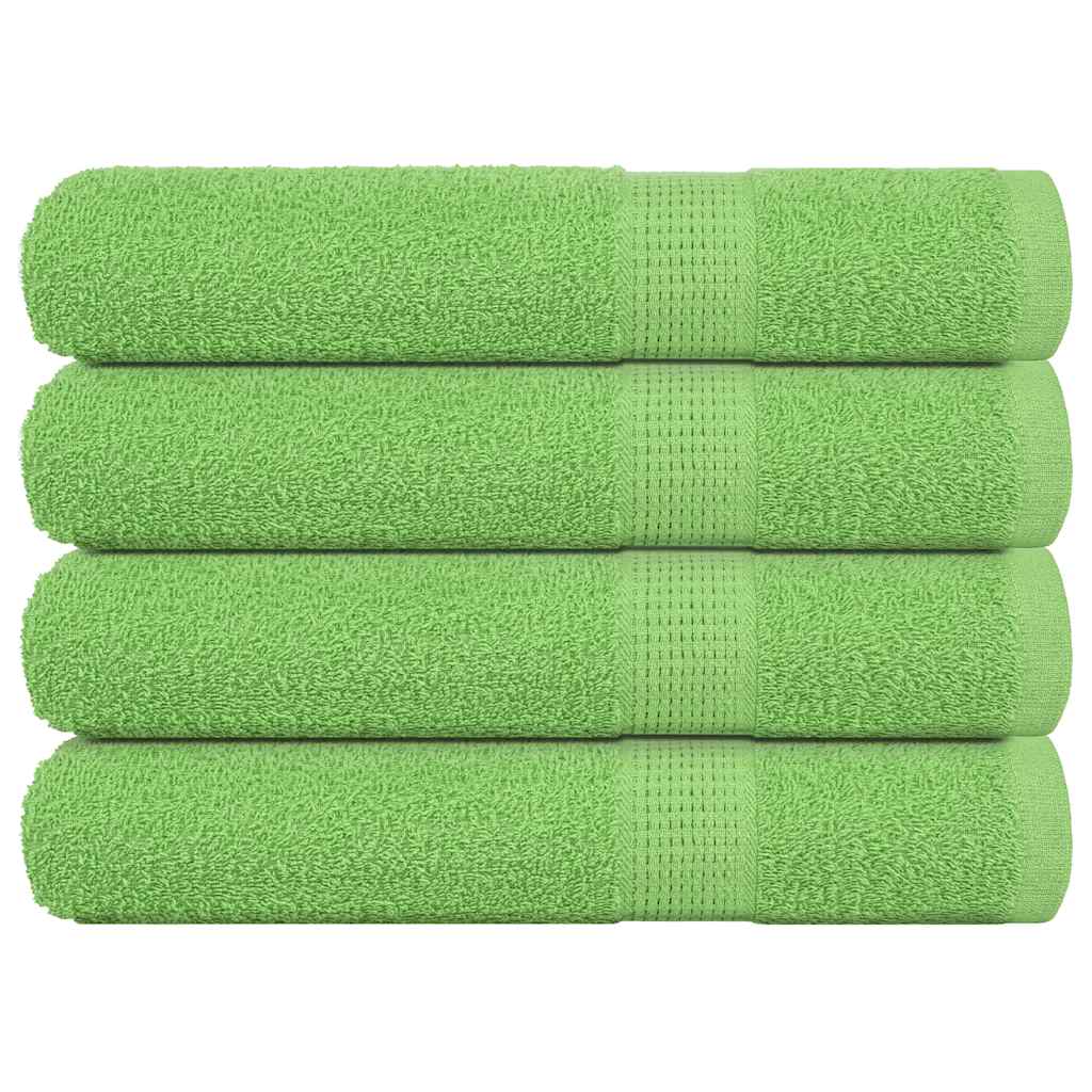 Vidaxx Saunatücher 4 Stk. 80x200 cm 360 g m² 100 % Baumwolle Apfelgrün