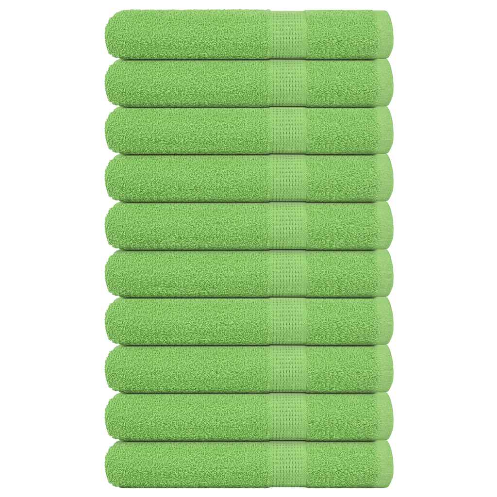 Vidaxx Saunatücher 10 Stück 80x200 cm 360 g m² 100 % Baumwolle Apfelgrün