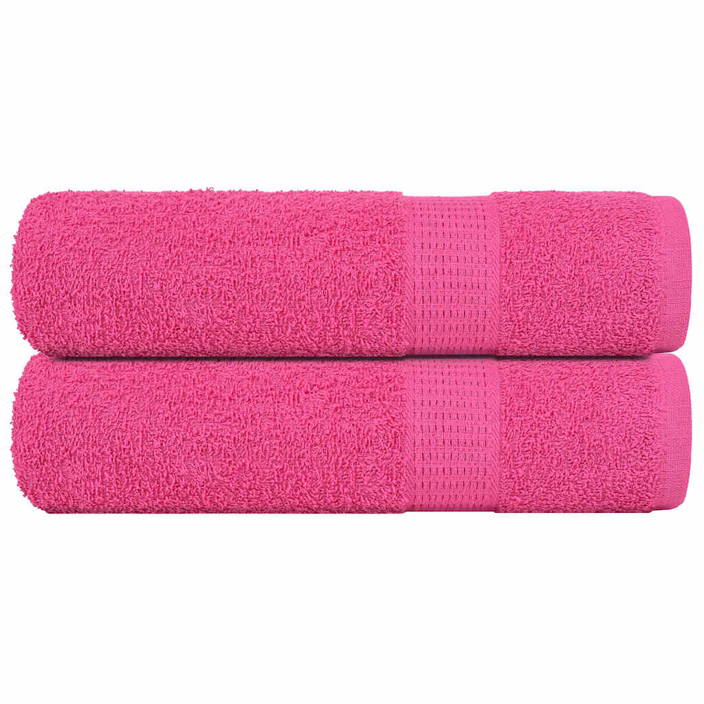 Vidaxx Duschtücher 2 Stück 70x140 cm 360 g m² 100 % Baumwolle rosa