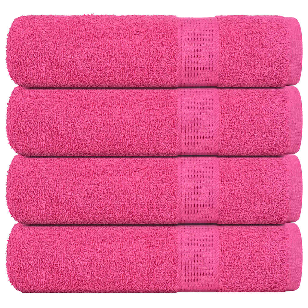 Vidaxx Duschtücher 4 Stück 70x140 cm 360 g m² 100 % Baumwolle rosa