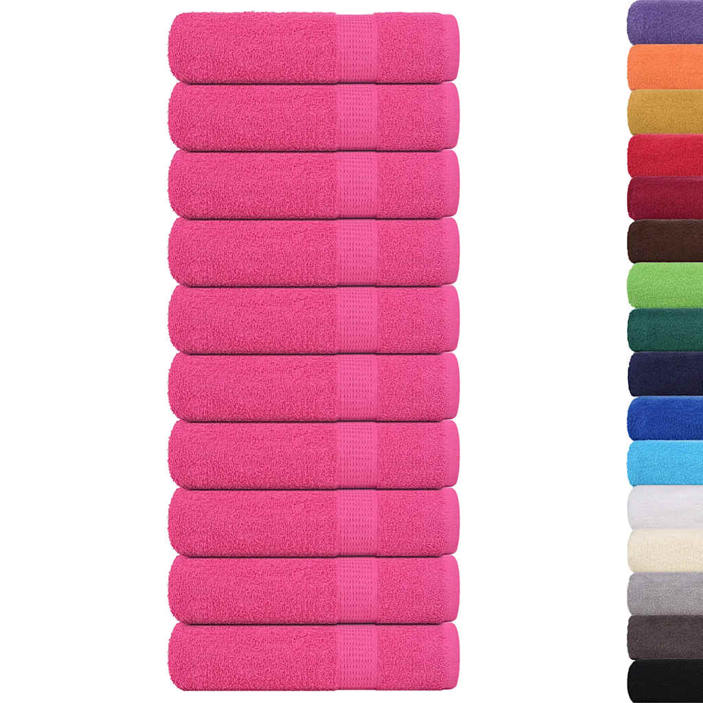 Vidaxx Duschtücher 10 Stück 70x140 cm 360 g m² 100 % Baumwolle rosa
