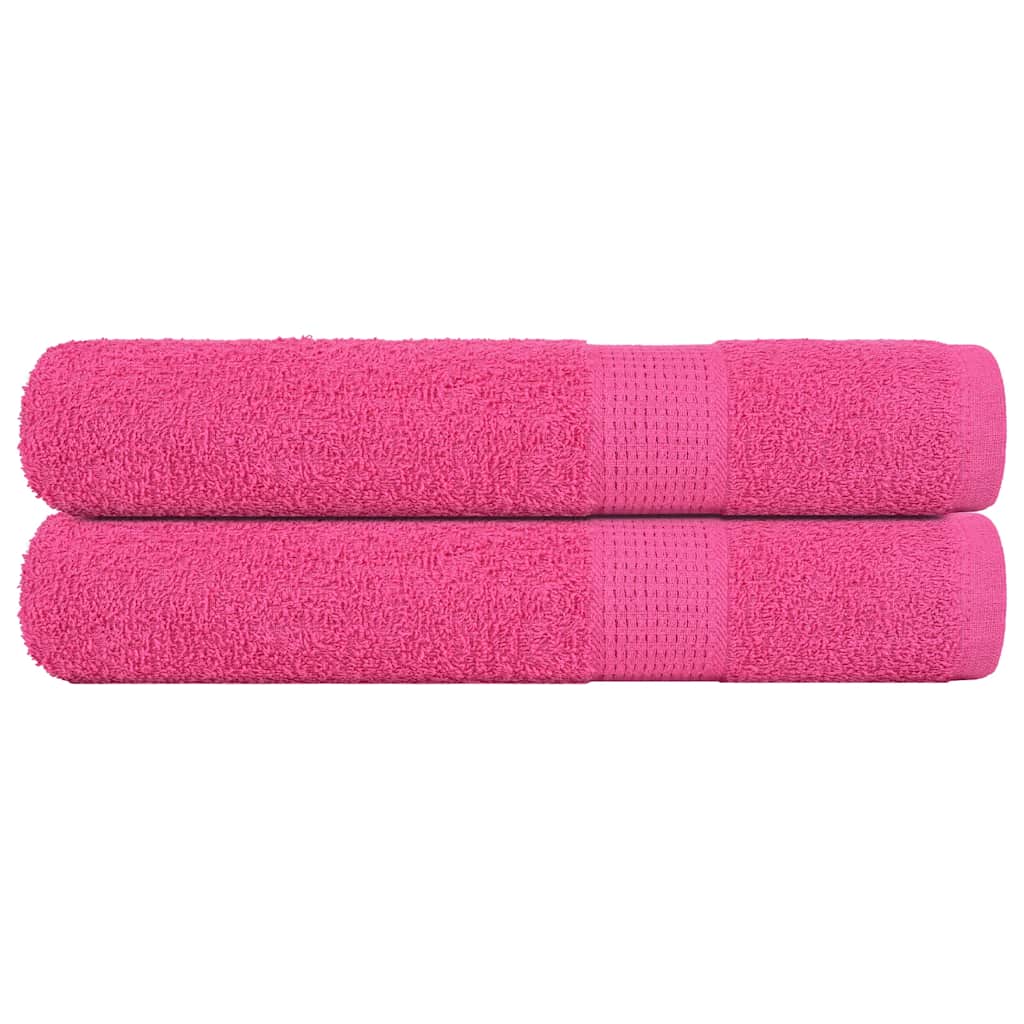 Vidaxx Handtücher 2 Stück 100x200 cm 360 g m² 100 % Baumwolle rosa
