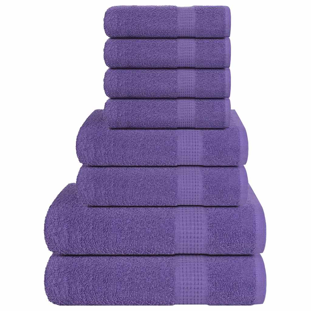 Vidaxx 8-teiliges Handtuchset 360 g m² 100 % Baumwolle Lila