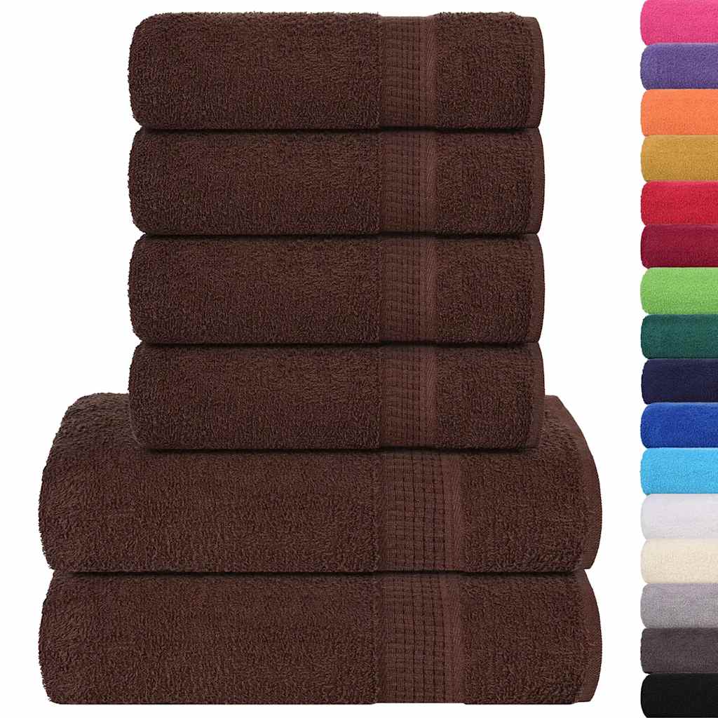 Vidaxx 6-teiliges Handtuchset Frogn 360 g m² braun