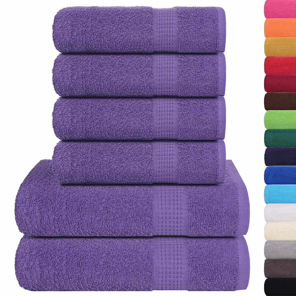 Vidaxx 6-teiliges Handtuchset Frogn 360 g m² Lila