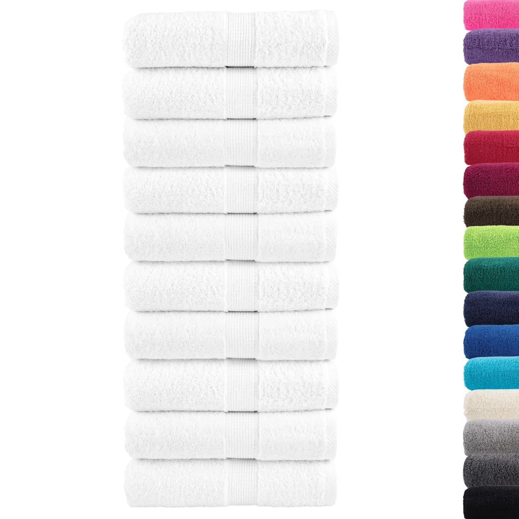Vidaxl gastendoekjes solund 10 st 600 g m² 30x50 cm wit