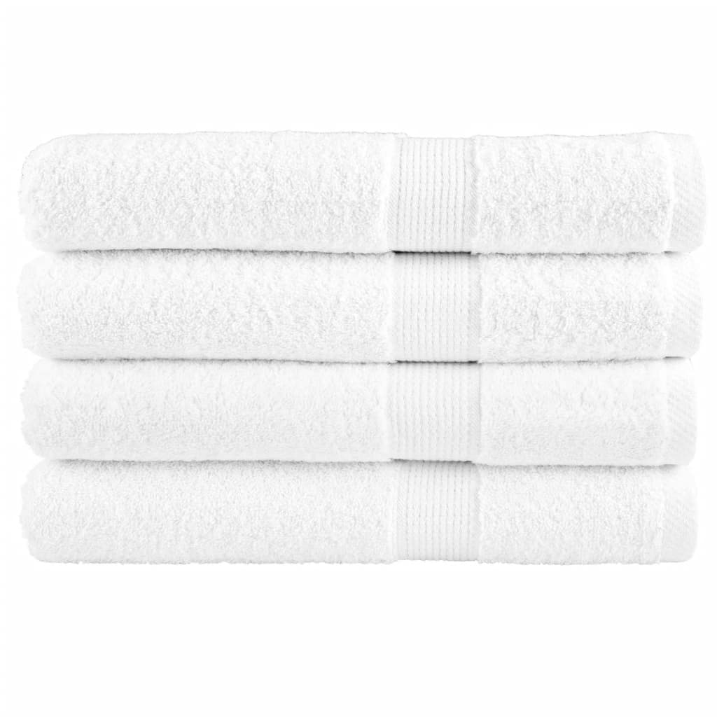 VidaXL Saunatücher Solund 4 Stk. 600 g m² 80x200 cm weiß
