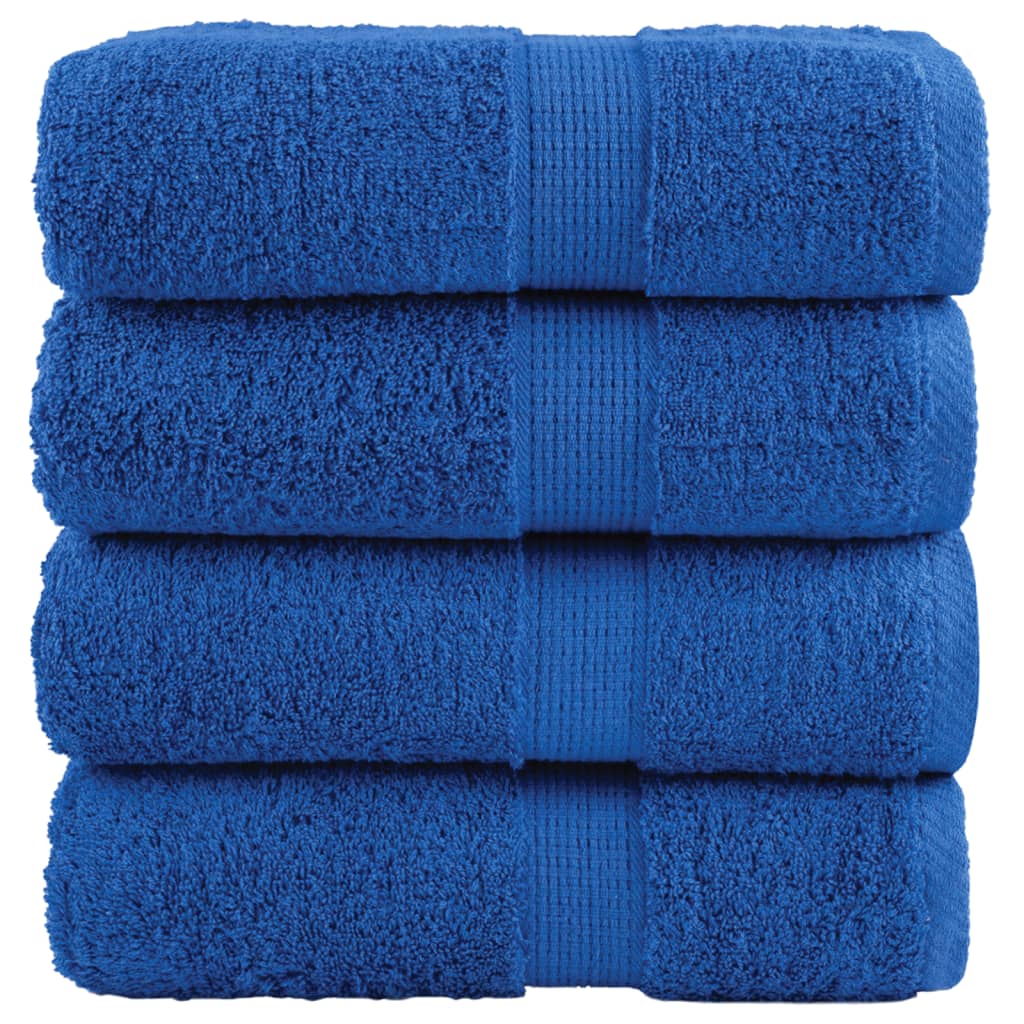 VidaXL Gästetücher SOLUND 4 Stk. 600 g m² 30x50 cm blau