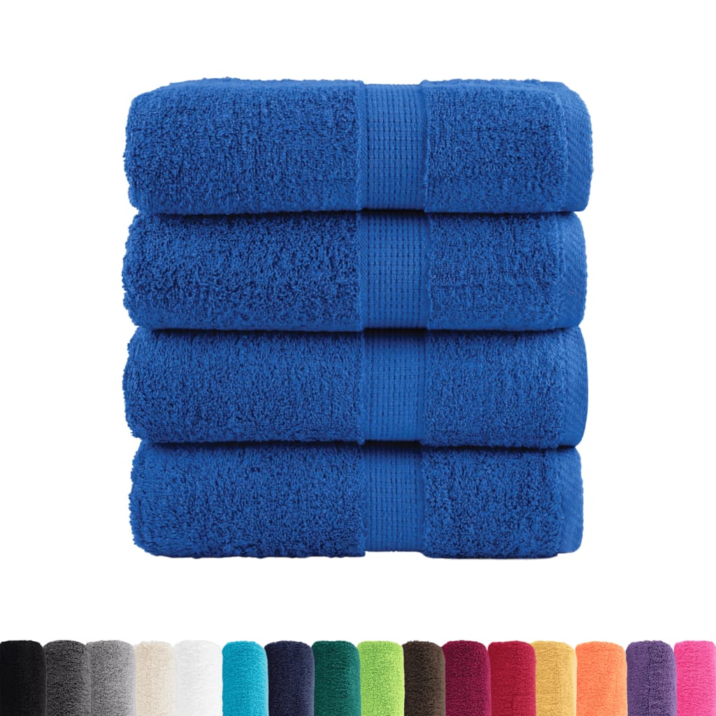 VidaXL Gästetücher SOLUND 4 Stk. 600 g m² 30x50 cm blau