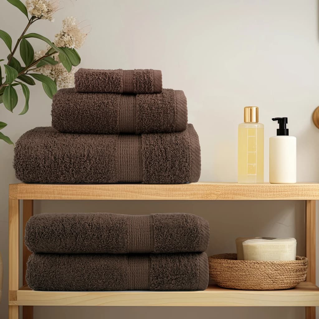 Vidaxx Saunatücher Solund 2 St. 600 g m² 80x200 cm braun