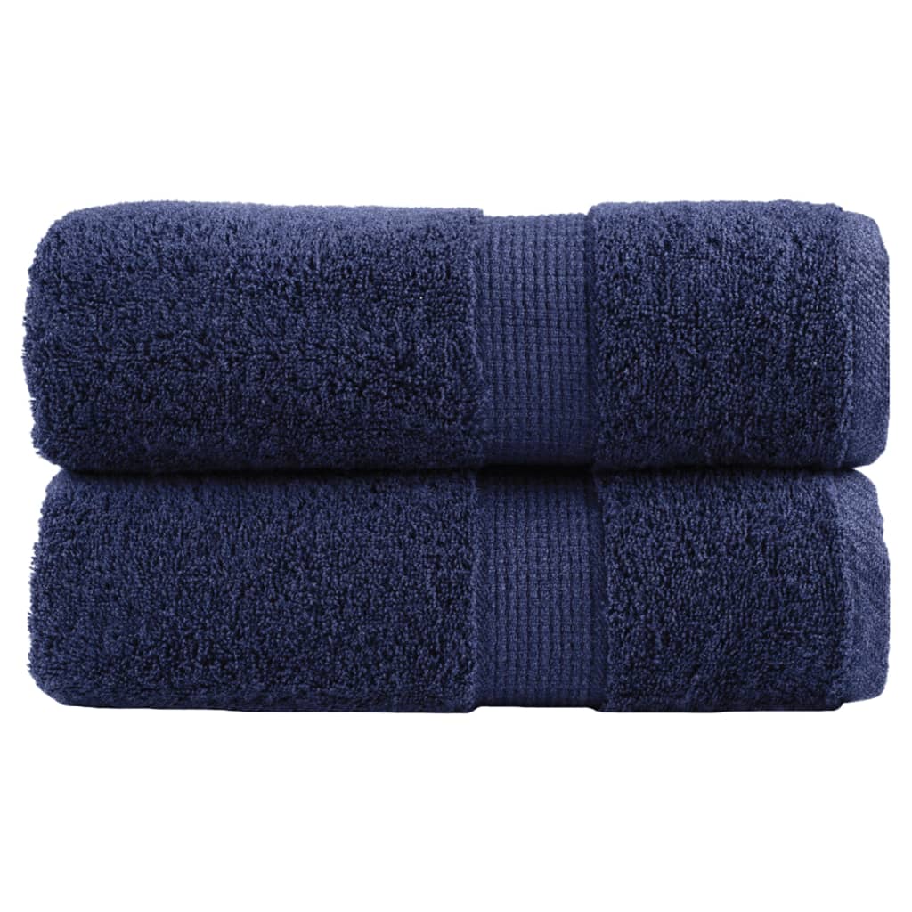 Vidaxx Premium Waschlappen Solund 2 Stück Marineblau 30x30 cm 600 g m²