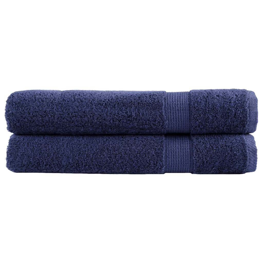 Vidaxx Handtücher Solund 2 Stück 600 g m² 100x200 cm Marineblau