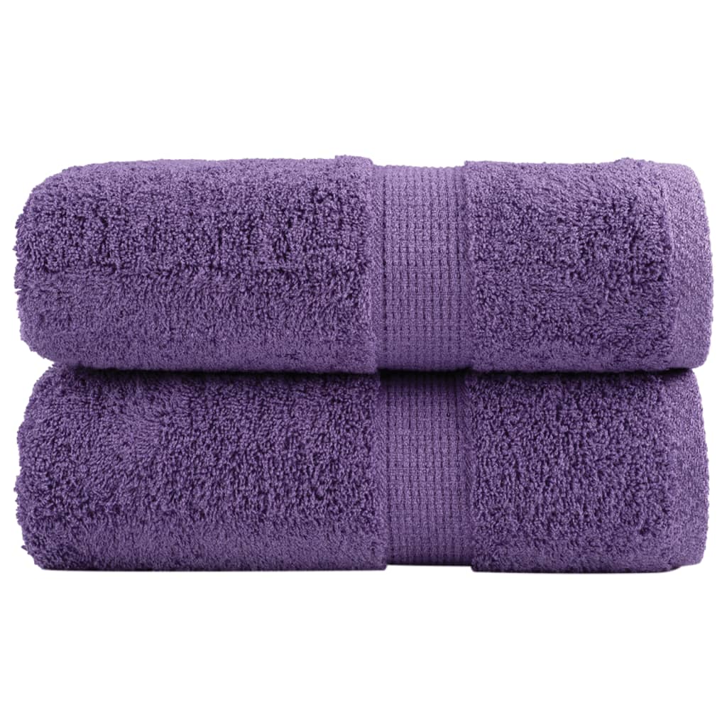 VidaXL Gästetücher SOLUND 2 Stk. 600 g m² 30x50 cm Lila