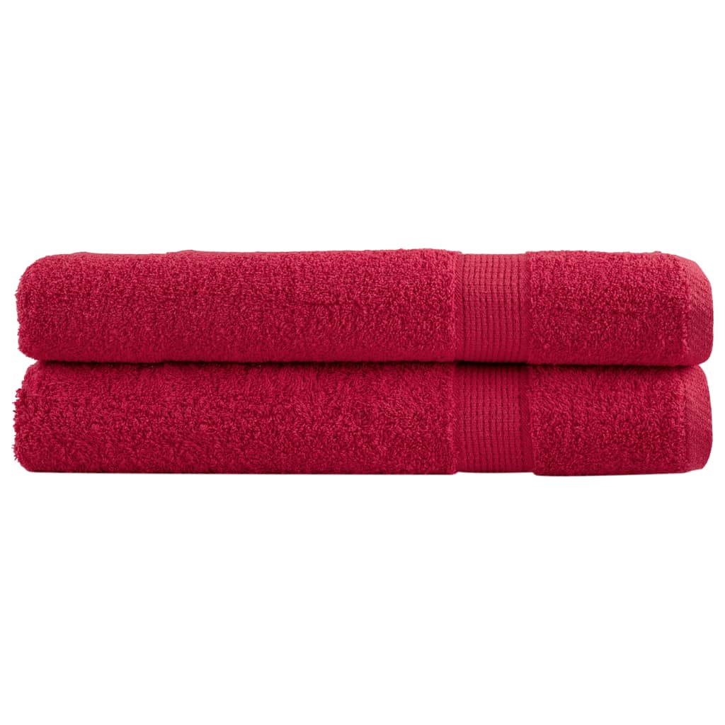 VidaXL Saunatücher Solund 2 Stk. 600 g m² 80x200 cm rot