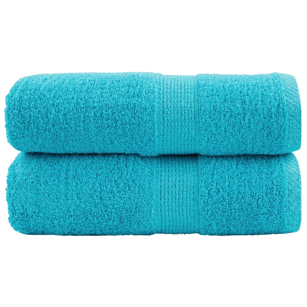 VidaXL Gästetücher SOLUND 2 Stk. 600 g m² 30x30 cm Türkis