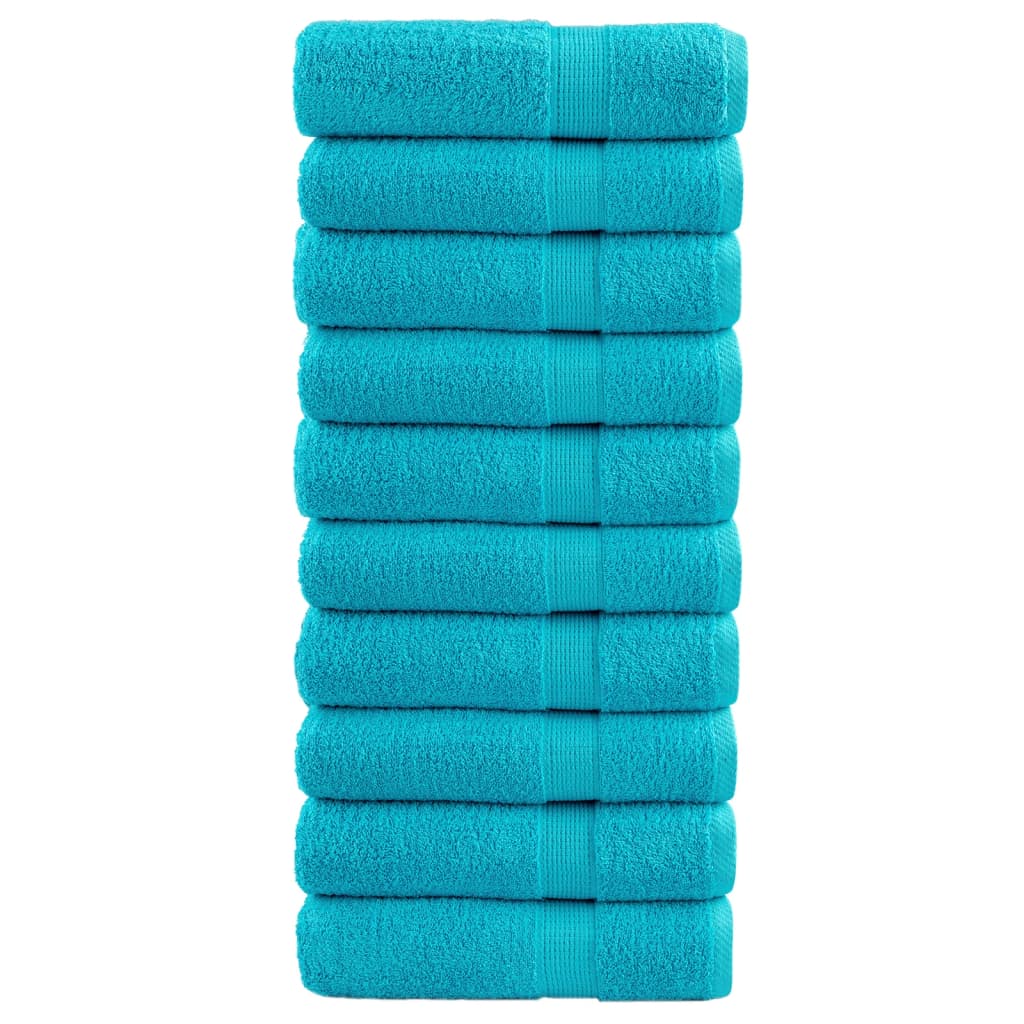 Vidaxx Badetücher Solund 10 Stück 600 g m² 70x140 cm türkis