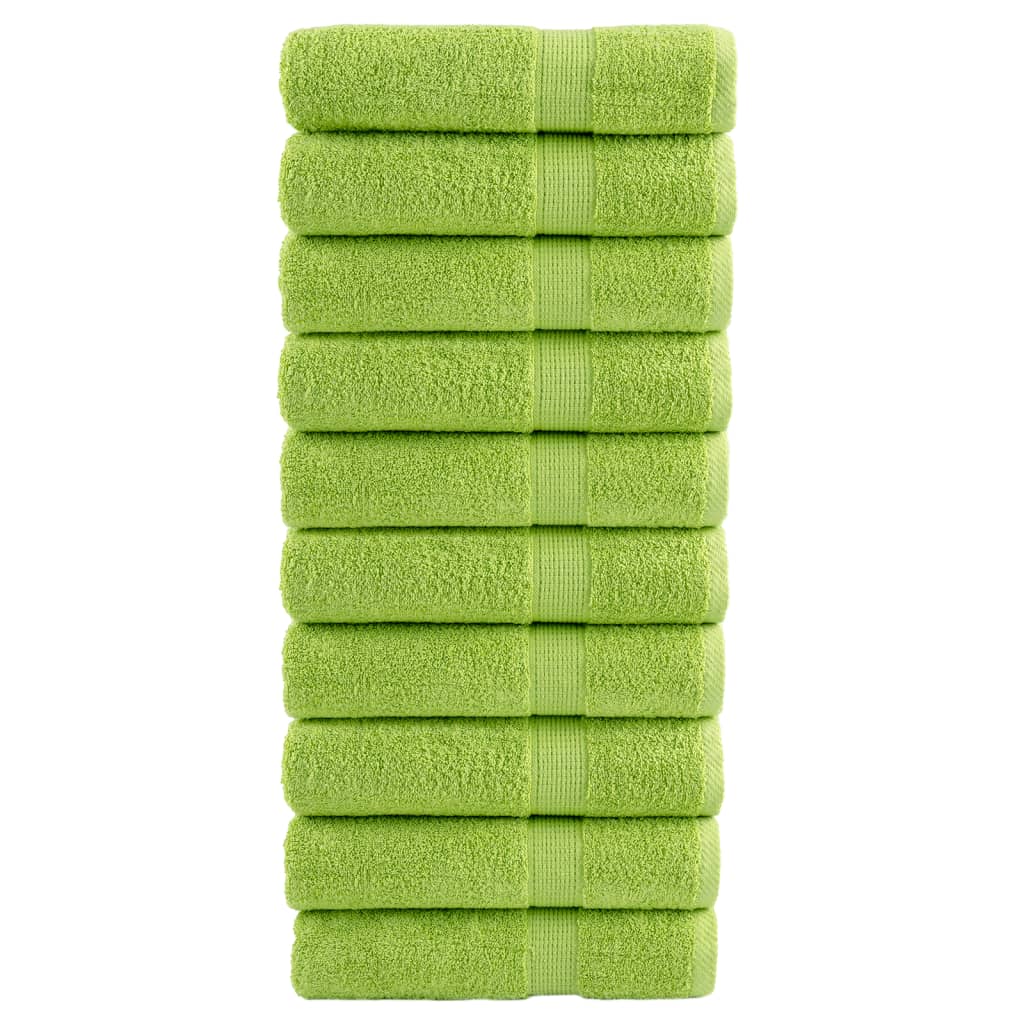 Vidaxx Handtücher Solund 10 Stück 600 g m² 50x100 cm apfelgrün