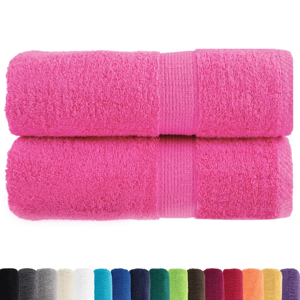 VidaXL Gästetücher SOLUND 2 Stk. 600 g m² 30x30 cm rosa