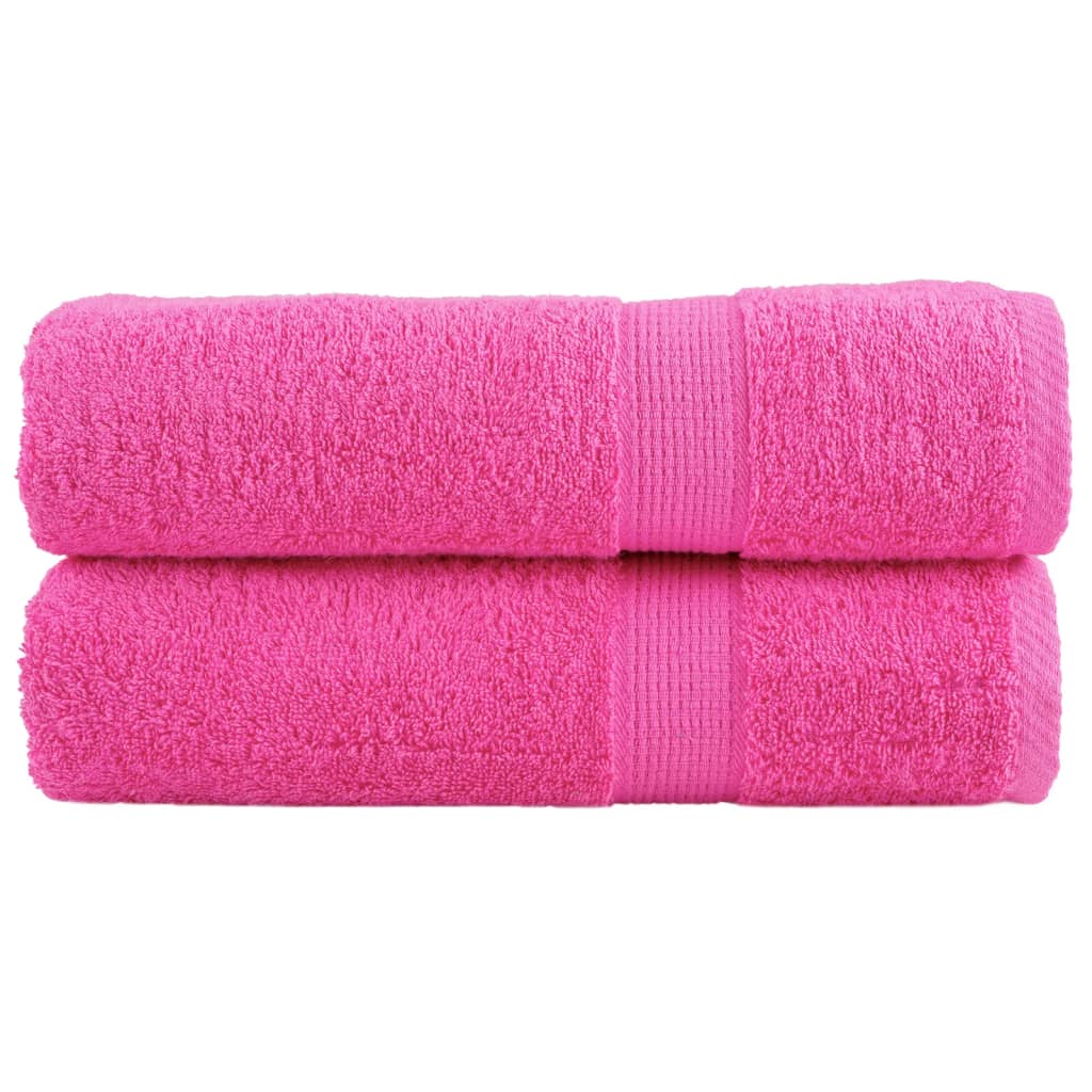 VidaXL Badetücher Solund 2 Stk. 600 g m² 70x140 cm rosa