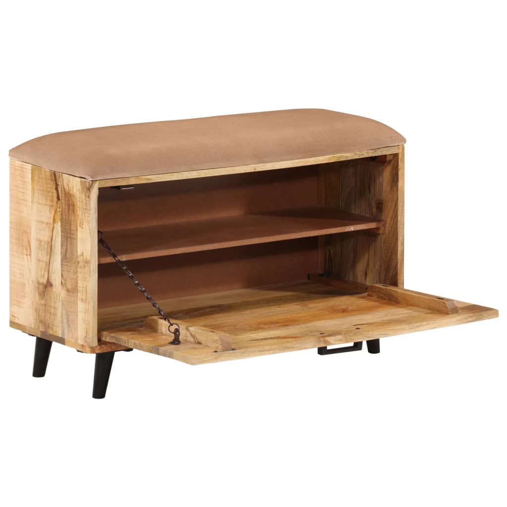 VidaXL Schuhbank 80x30x45 cm massives Mangoholz