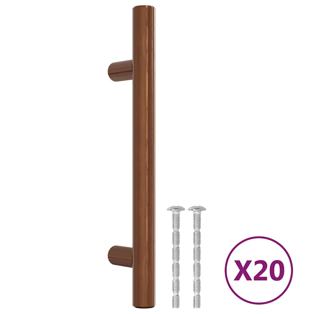 VidaXL Griffe 20 Stück 96 mm Edelstahl bronzefarben