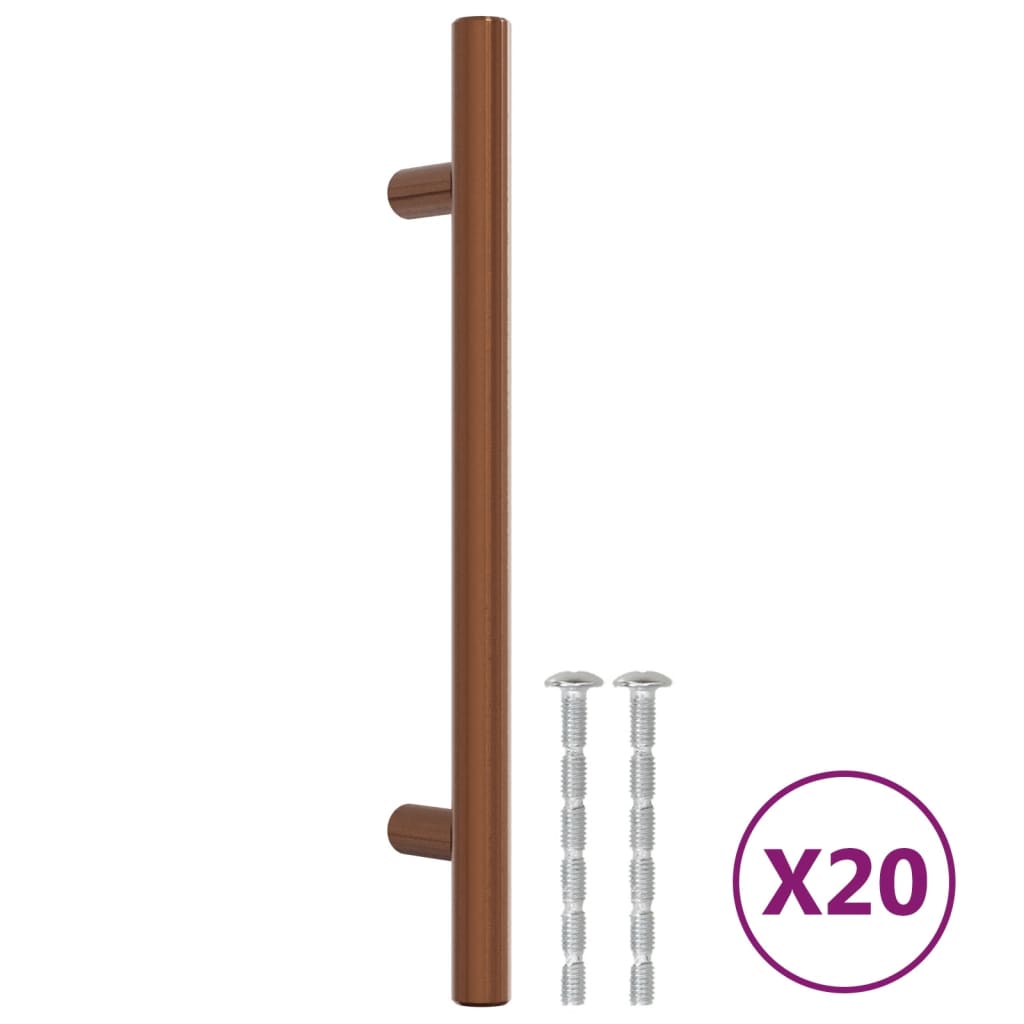 VidaXL Griffe 20 Stück 160 mm Edelstahl bronzefarben