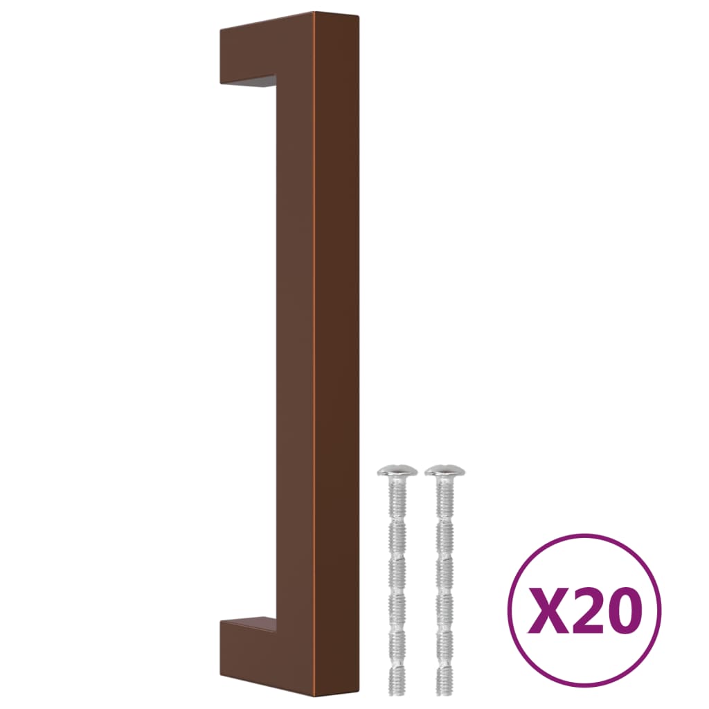 VidaXL Griffe 20 Stück 128 mm Edelstahl bronzefarben
