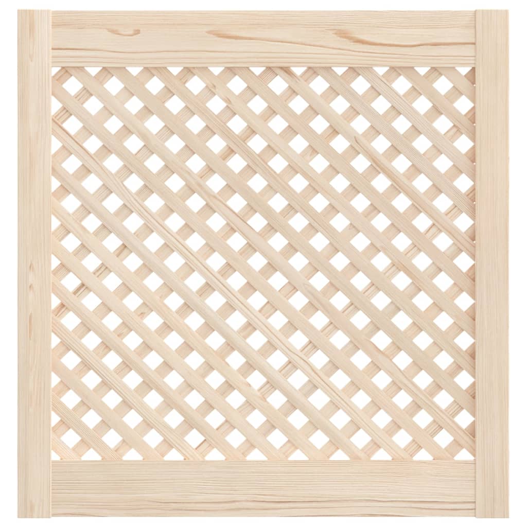 Vidaxx Schranktüren mit Lamellen 2 Stück 59,5x61,5 cm massives Kiefernholz