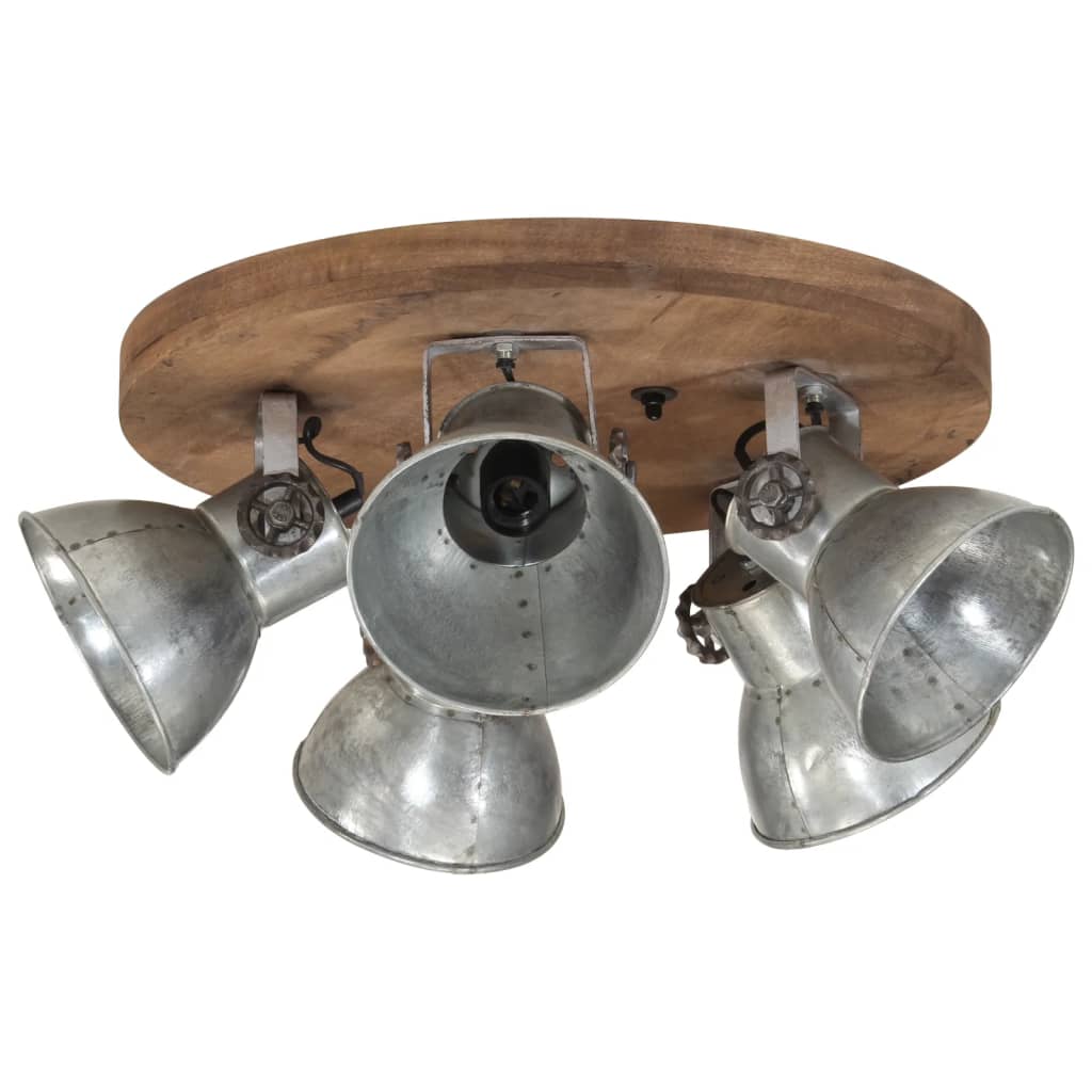 Vidaxx Deckenleuchte 25 W E27 50x50x25 cm Vintage Silber
