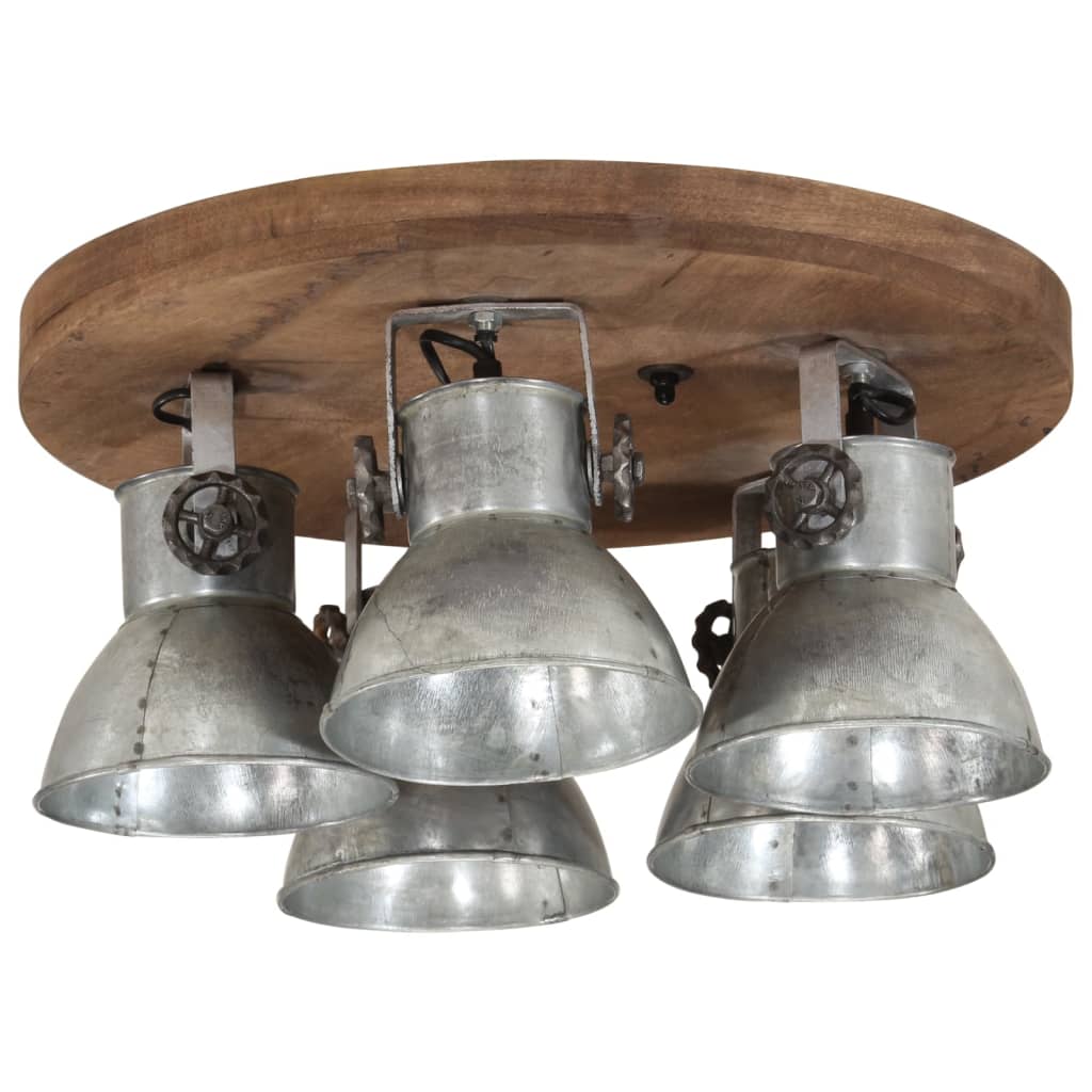 Vidaxx Deckenleuchte 25 W E27 50x50x25 cm Vintage Silber