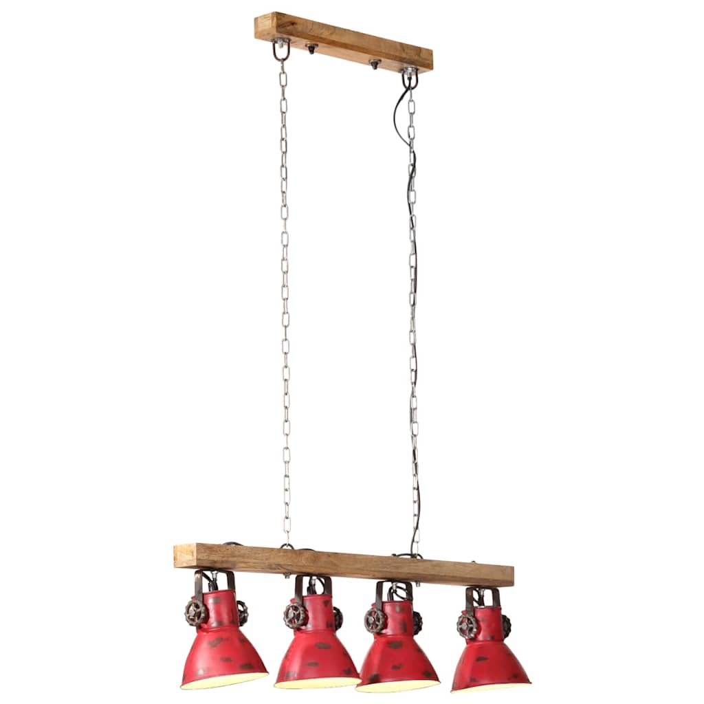 Vidaxx Deckenleuchte 25 W E27 90x24x111 cm verwittertes Rot