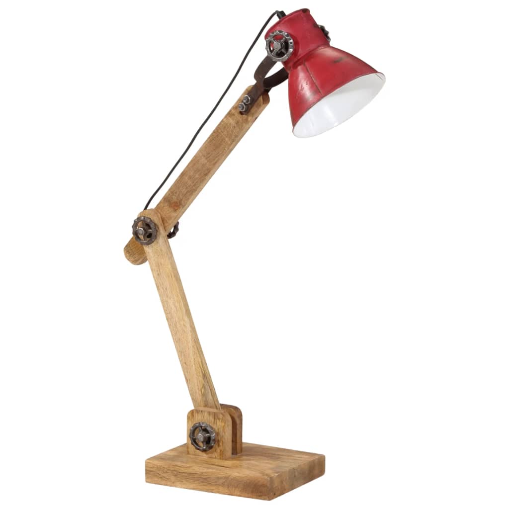 VidaXL Schreibtischlampe 25 W E27 23x18x96 cm verwittertes Rot