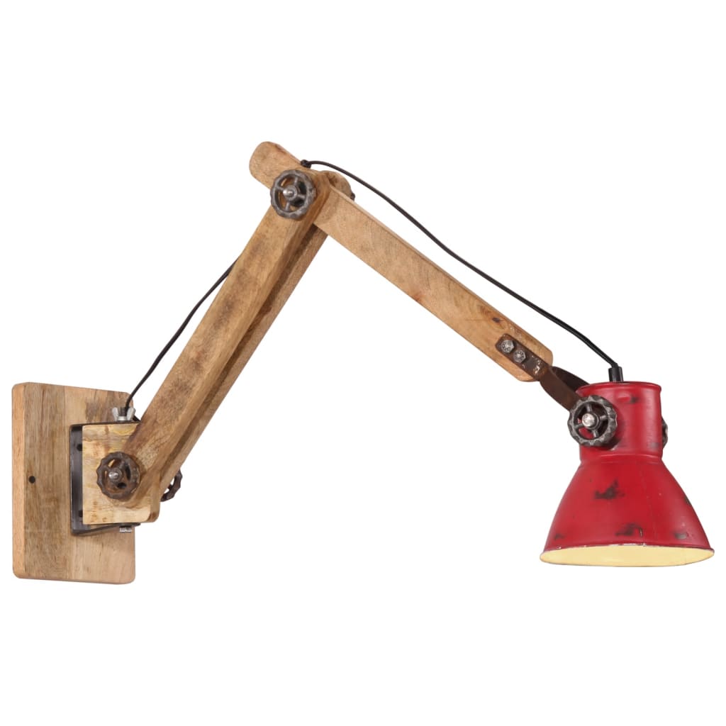 Vidaxx Wandleuchte 25 W E27 96x15x20 cm verwittertes Rot